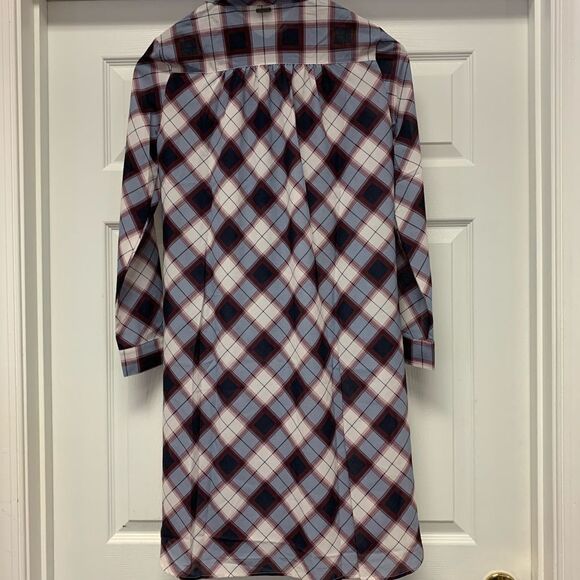 Prana Flint Plaid Maxi Shirt sz S NWT - Picture 8 of 9